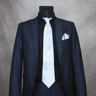 Hodvábna kravata + vreckovka LIMITED_40