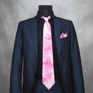 Hodvábna kravata + vreckovka LIMITED_42