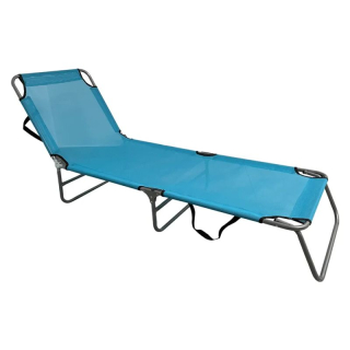 Záhradné polohovacie ležadlo, modré