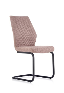 Jedálenská stolička 272, čierna-tmavá béžová dallas