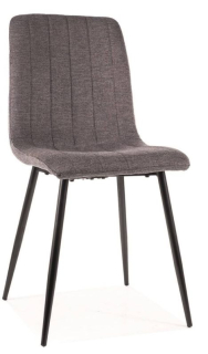 Stolička jedálenská, čierna-tmavo sivá 18