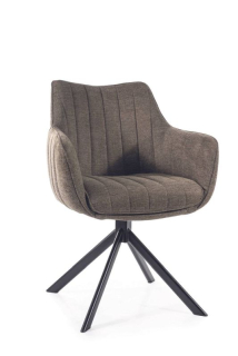 Stolička jedálenská s výnimočným dizajnom, čierna-olivka 77