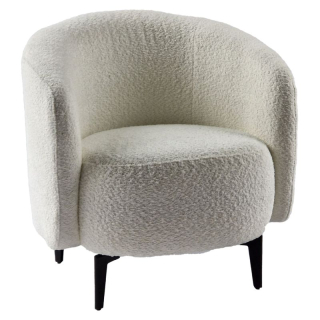 Celočalúnené kreslo vo farebnom prevedení biela