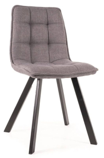 Štýlová jedálenská stolička, čierna-bjorn sivá 13
