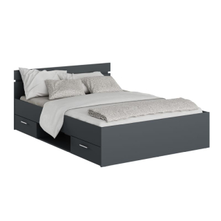 Elegantná posteľ s nádychom šarmu 140, grafit