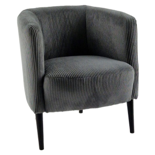 Dizajnové kreslo v prevedení sivá-čierna