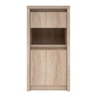 Komoda 1xdvierka so šuplíkom, Dub sonoma