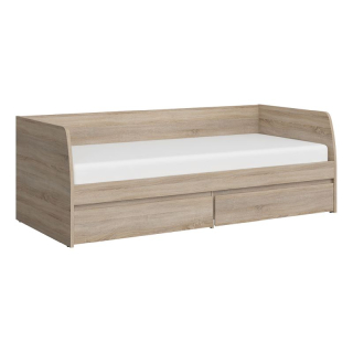 Posteľ 2S, 90x200, dub sonoma