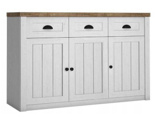 Komoda K3SP, sosna andersen-lefkas Ciemny