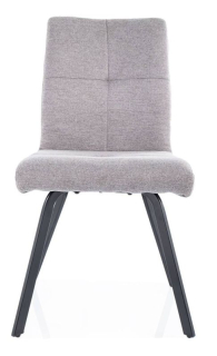 Stolička z kvalitných materiálov, čierna-sivá 07