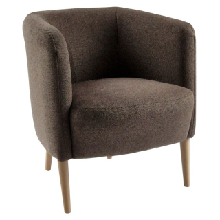 Dizajnové kreslo v prevedení hnedá-buk