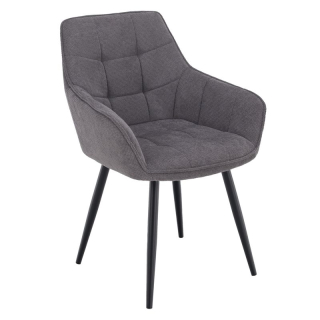 Dizajnové kreslo, sivá-čierna