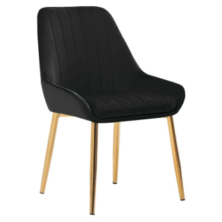 Jedálenská stolička v atraktívnom dizajne čierna