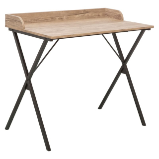 Jednoduchý praktický PC stôl, dub-čierna