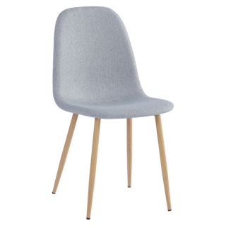 Komfortná stolička svetlosivá látka