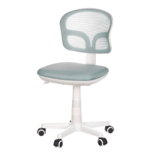 Detská stolička, modrá sieťovina, biely plastový kríž