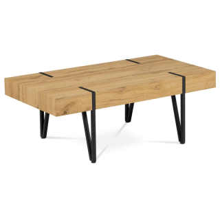 Konferenčný stolík vo farbe dub s výškou lubu 10 cm