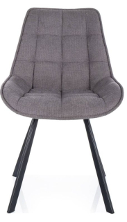 Dokonalá jedálenská stolička, čierny mat/sivá 11