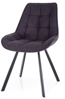 Dokonalá jedálenská stolička, čierny mat/grafit 19