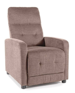 Polohovacie elegantné kreslo, béžová 34