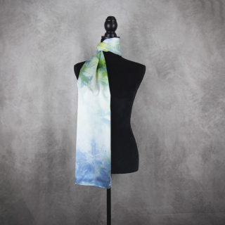 Hodvábny šál LIMITED_23, Vyrobený na Slovensku, 175 x 45cm