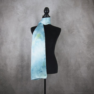 Hodvábny šál LIMITED_27, Vyrobený na Slovensku, 175 x 45cm