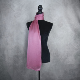 Hodvábny šál STARO-RUŽOVÝ, Vyrobený na Slovensku, 175 x 45cm