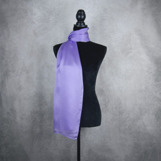 Hodvábny šál LEVANDUĽOVÝ, Vyrobený na Slovensku, 175 x 45cm