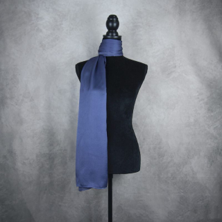 Hodvábny šál ANTRACITOVÝ, Vyrobený na Slovensku, 175 x 45cm