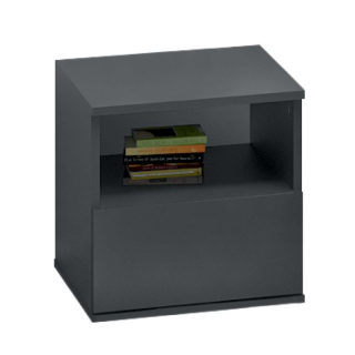 Malý elegantný nočný stolík, grafit