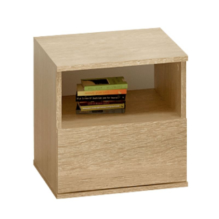 Malý elegantný nočný stolík, dub sonoma