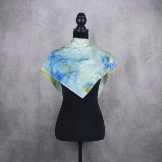 Hodvábna šatka KOHÚTIA STOPA MIX FARIEB_2, 85 x 85cm