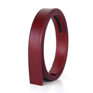 Kožený remeň pre opasky s automatickou prackou, šírka 3cm, bordová farba