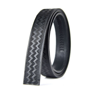 Kožený remeň pre opasky s automatickou prackou, šírka 3cm, čierny dekor