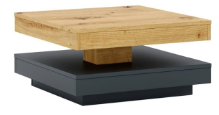 Konferenčný stolík v minimalistickom dizajne, dub artisan-antracyt