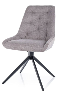 Jedálenská stolička do moderných interiérov, čierna/sivá