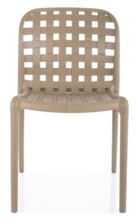 Univerzálna stolička z odolného plastu, béžová