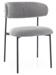 Dokonalá jedálenská stolička, čierna-sivá tap. 232