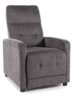 Polohovacie elegantné kreslo, tmavo sivá 18