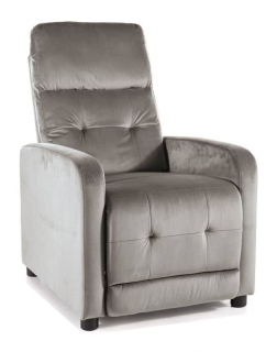 Polohovacie kreslo v skvelom dizajne, sivá bluvel 14