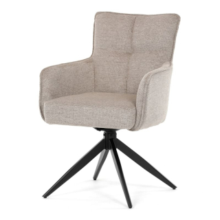 Stolička, taštičkové pružiny v sedadle, 180 ° otočný mechanizmus, lanýžová vodeodolná látka