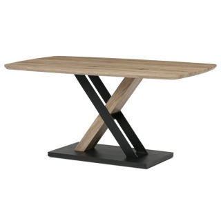 Stôl jedálenský 160x90cm, MDF, 3D dekor dub san remo