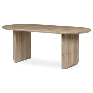 Stôl jedálenský, 200x100x76 cm, MDF doska, 3D dekor dub san remo