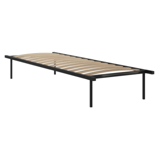 Samonosný rošt lamelový, čierny kov-breza, 90x200