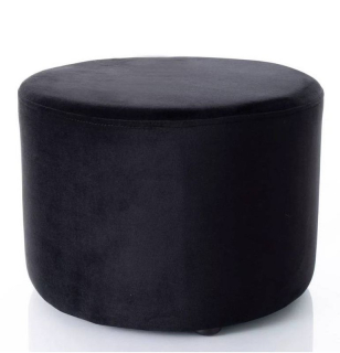 Dizajnová taburetka 43, čierna bluvel 19