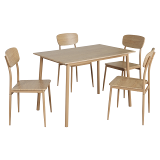 Jedálenský set 1+4, dub prírodný