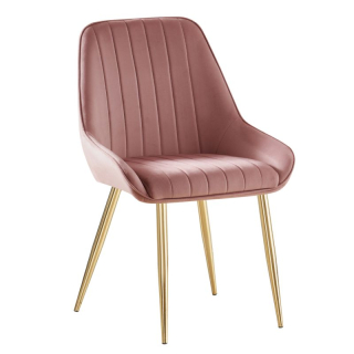 Jedálenská stolička v atraktívnom dizajne ružová 