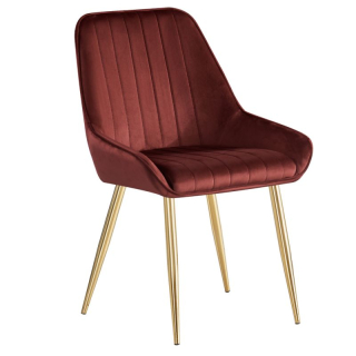 Jedálenská stolička v atraktívnom dizajne bordová