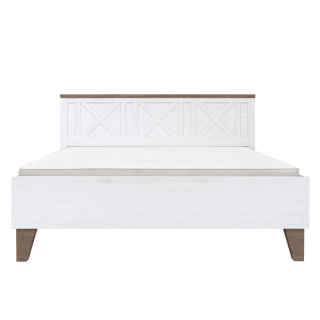 Posteľ s roštom 160x200, borovica canyon-dub sonoma trufel