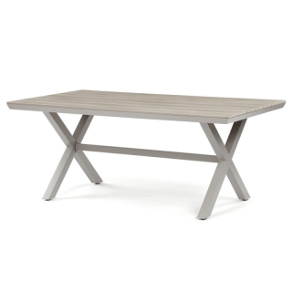 Stôl záhradný 180x100, doska polywood v dekore svetlého duba